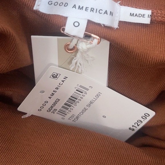NWT Good American Ruched Dress - Picture 5 of 5